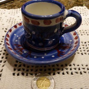 (3 for $20) Italian Ceramic Pottery Demi-Tasse / Tazzina